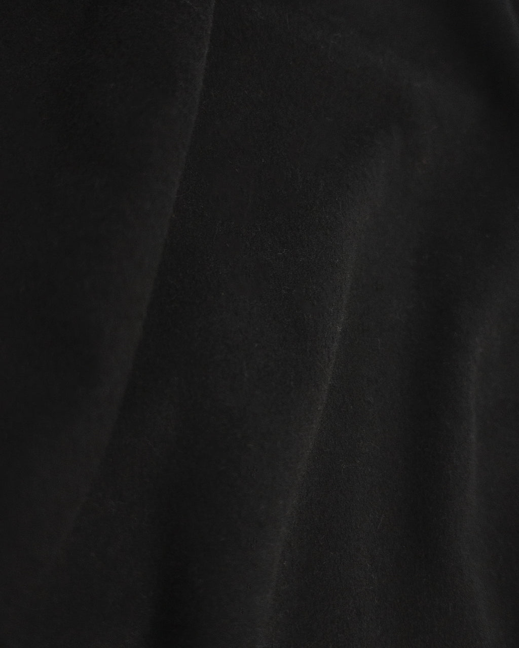 Wool Blend Heavy Flannel Wide Tuck Over Shirt <#black>