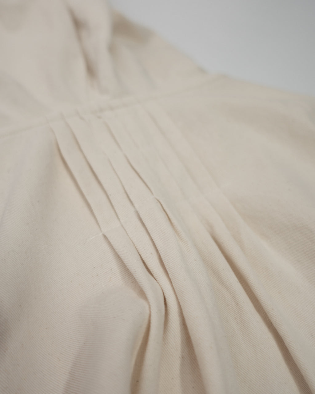 Brushed Cotton Flannel Biowash French Anorak Parka <#ivory>