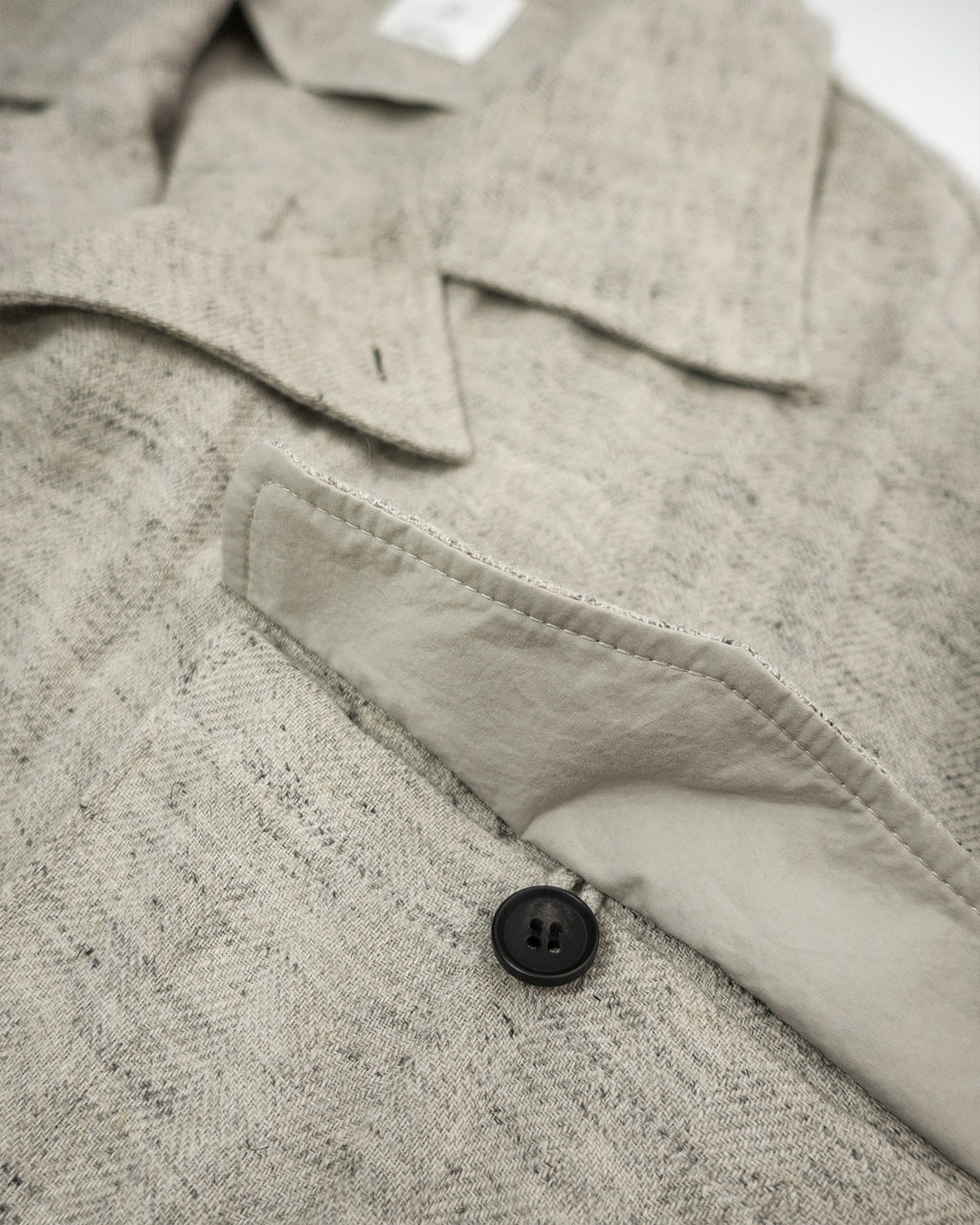 Linen Herringbone M-43 Field Jacket <#heather gray>