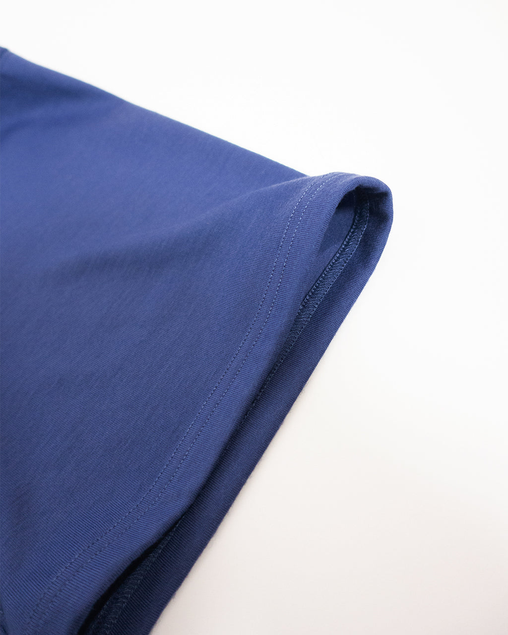 Super100s WOOL Plating Jersey S/S Logo TEE <#royal blue>