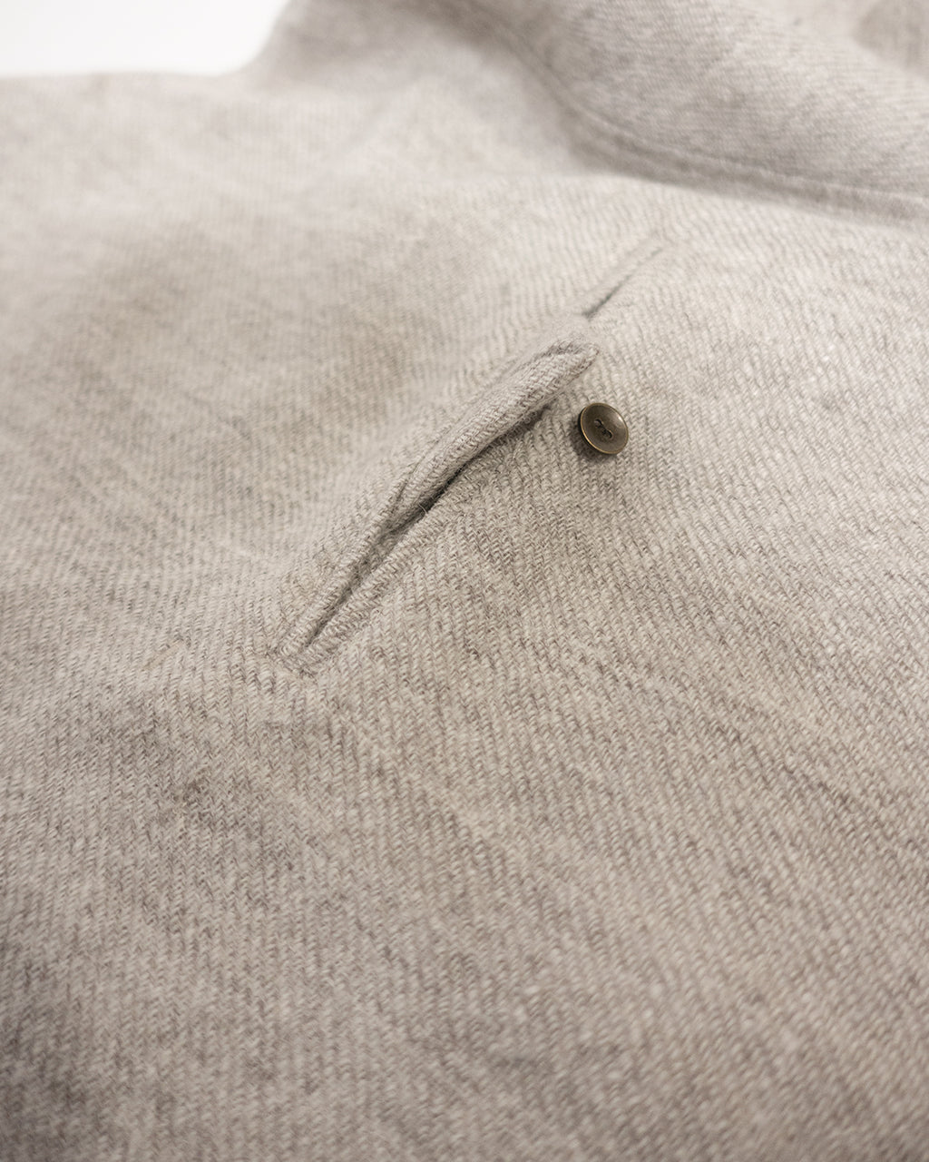 Shetland Wool Linen Crew Neck LS Tuck Rib Pullover <#light gray>