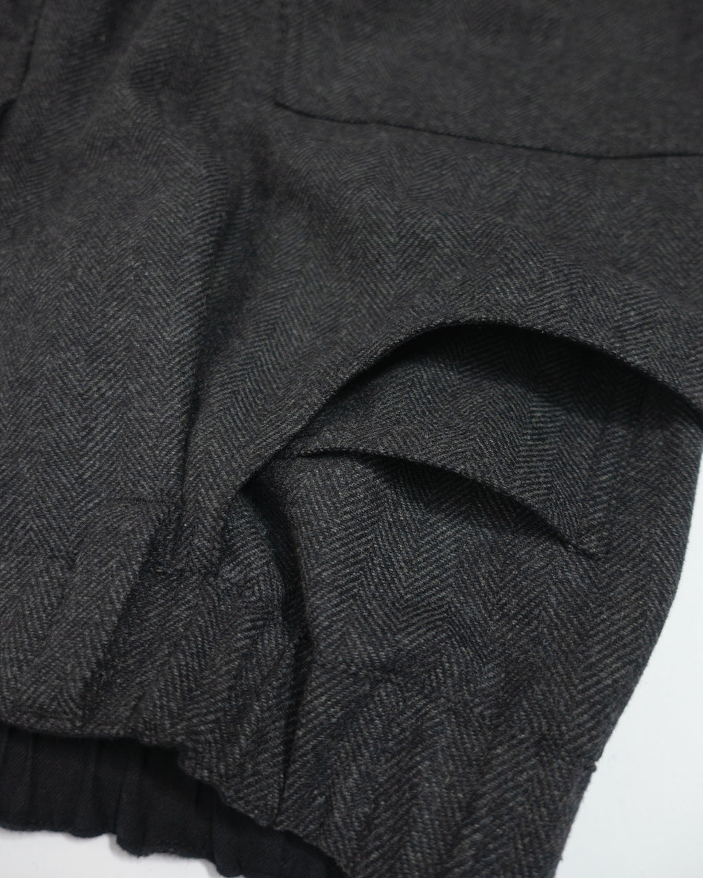 Wool Blend Tweed Double-Knee Painter's Work Pants <#black>