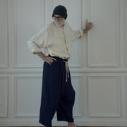 Ankle Length Easy Sarouel Pants.