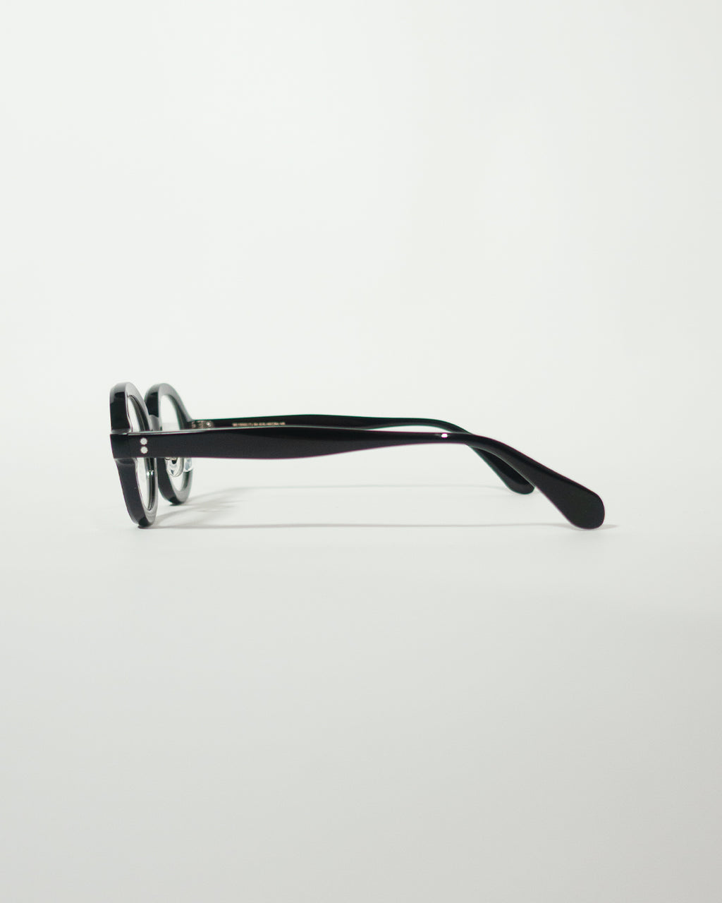 〼〼×Sabae Television Cut Modern Frame Glasses <#black>