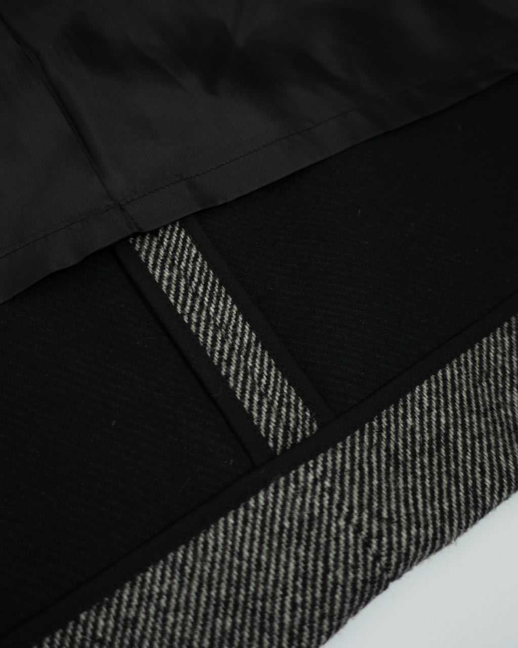 Wool Blend Double-Breasted Long Coat <#gray>