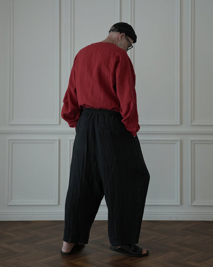 Ankle Length Easy Sarouel Pants〈 000011-14 〉