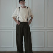 Double Hem Coin Pocket 2Tuck Wide Slacks.