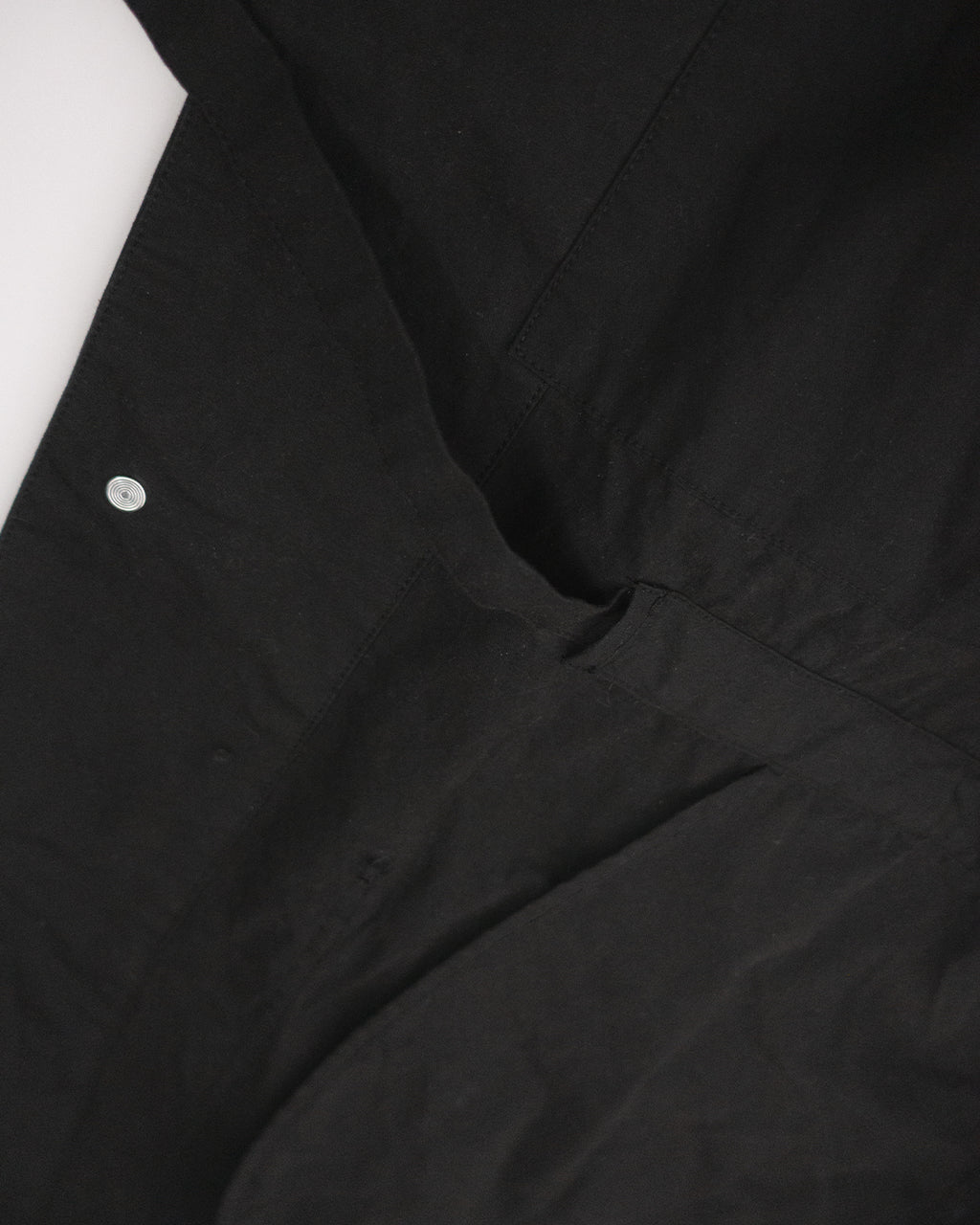 Oiled Wax Washed Moleskin 6-pocket Coverall <#black>