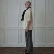 Waffle Russell V Neck 3/4 Sleeve Dolman Knit Pullover.