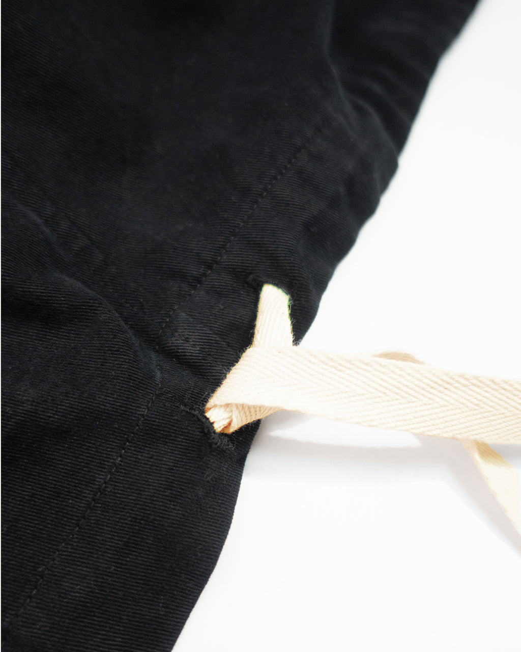 Brushed Cotton Flannel Biowash French Anorak Parka <#black>