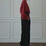 Double Hem Coin Pocket 2Tuck Wide Slacks.