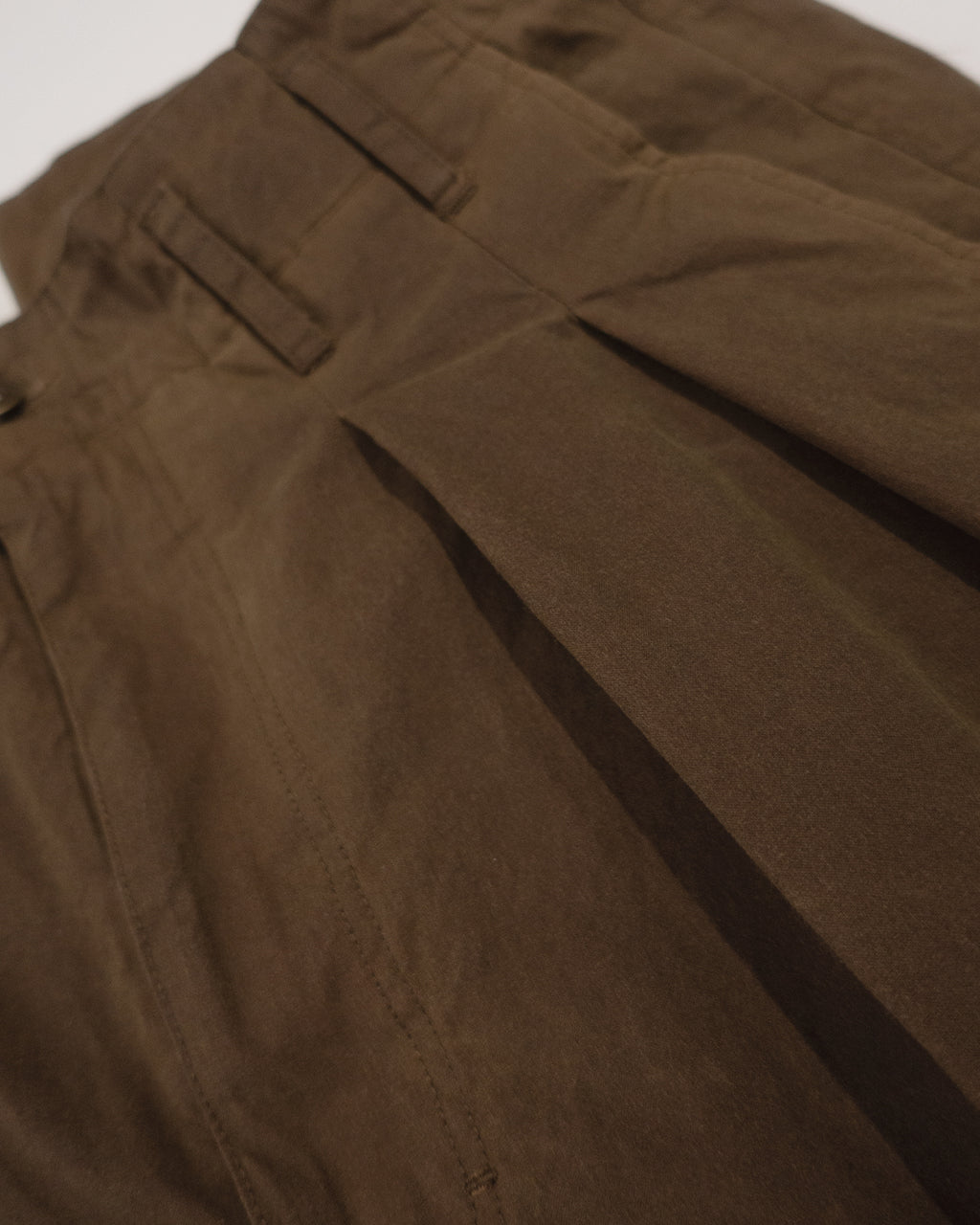 Oiled Wax Washed Moleskin Wide Baggy Pants <#camel>