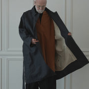 Back Flare A-Line Officer Bal Collar Coat.