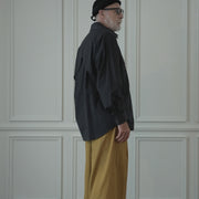 Layered Design Dress Military Shirt.