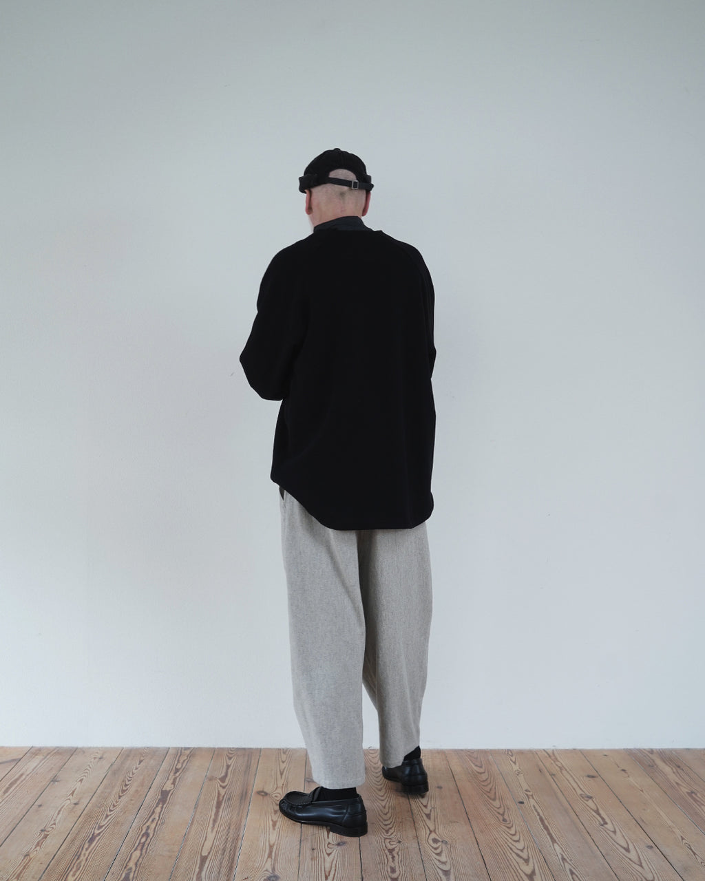 Heavy Azuma Raglan Sleeve Skipper Sweat <#black>