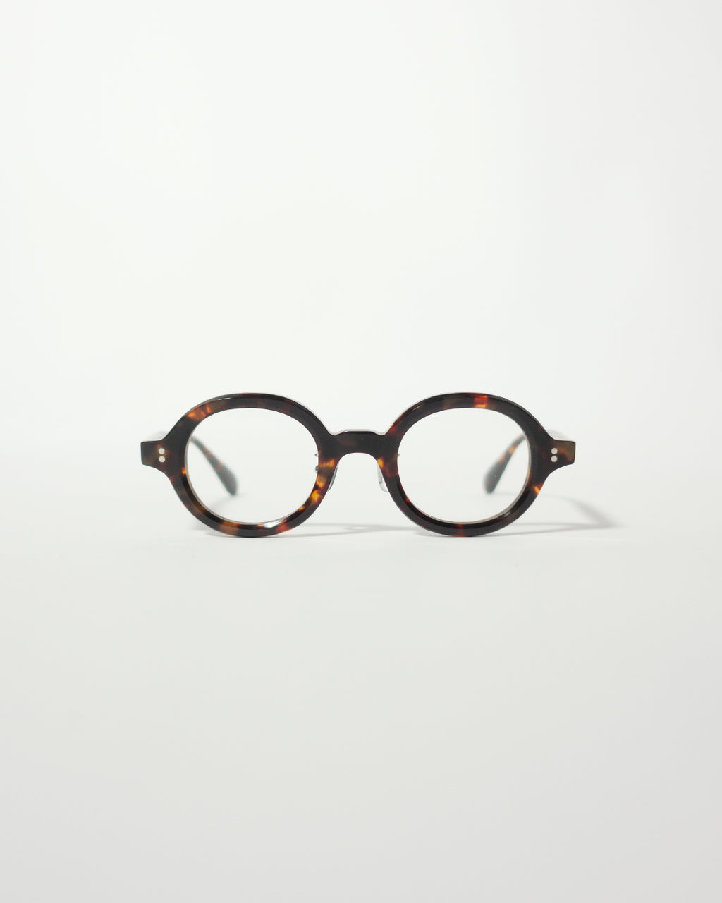 〼〼×Sabae Television Cut Modern Frame Glasses <#brown>