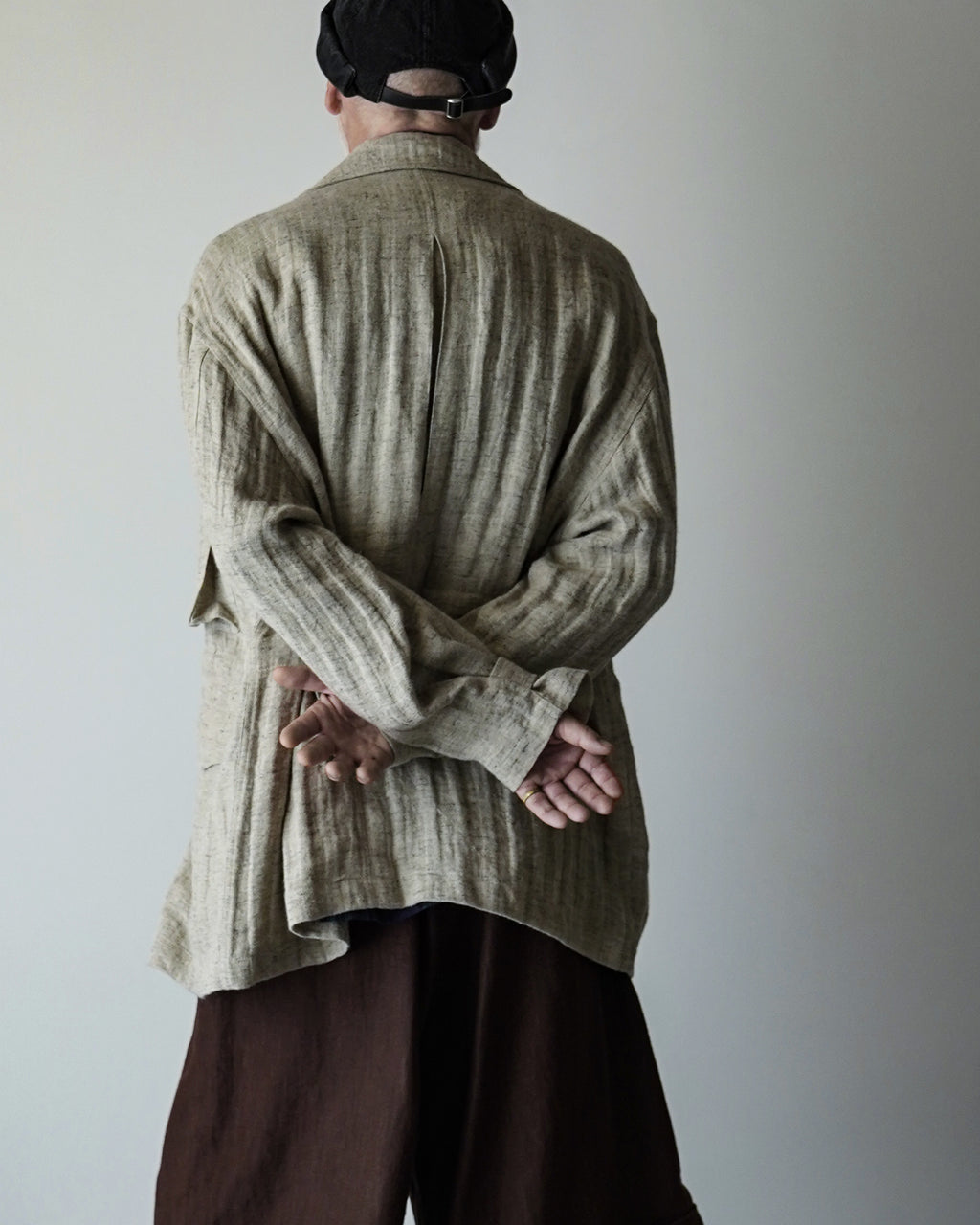 Linen Herringbone M-43 Field Jacket <#heather gray>
