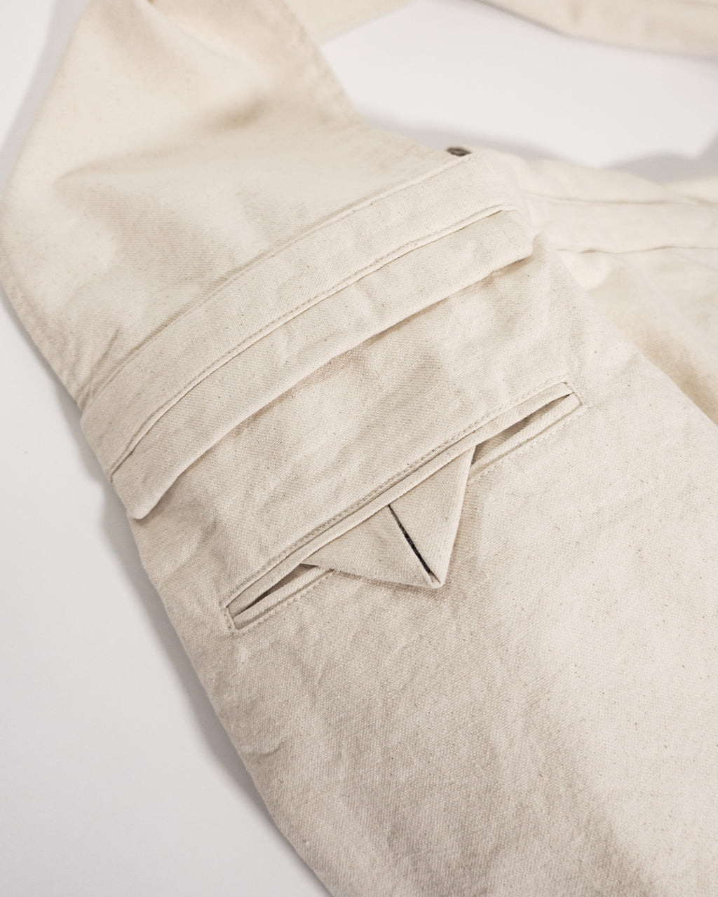 Cotton Canvas News Paper Bag <#ivory>