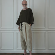 Ankle Length Easy Sarouel Pants.