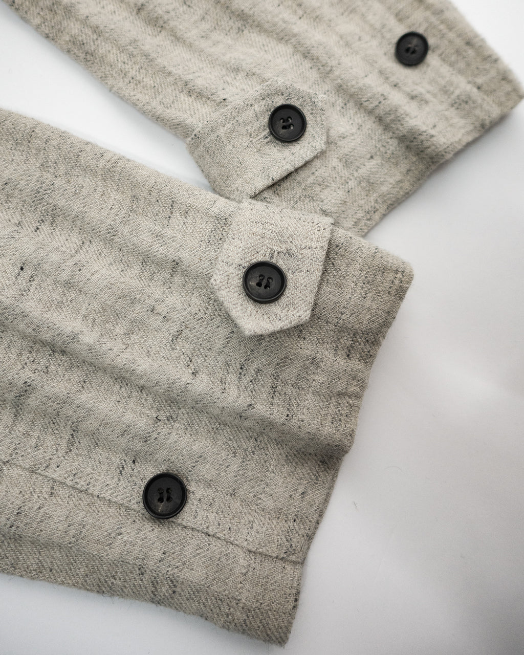 Linen Herringbone M-43 Field Jacket <#heather gray>