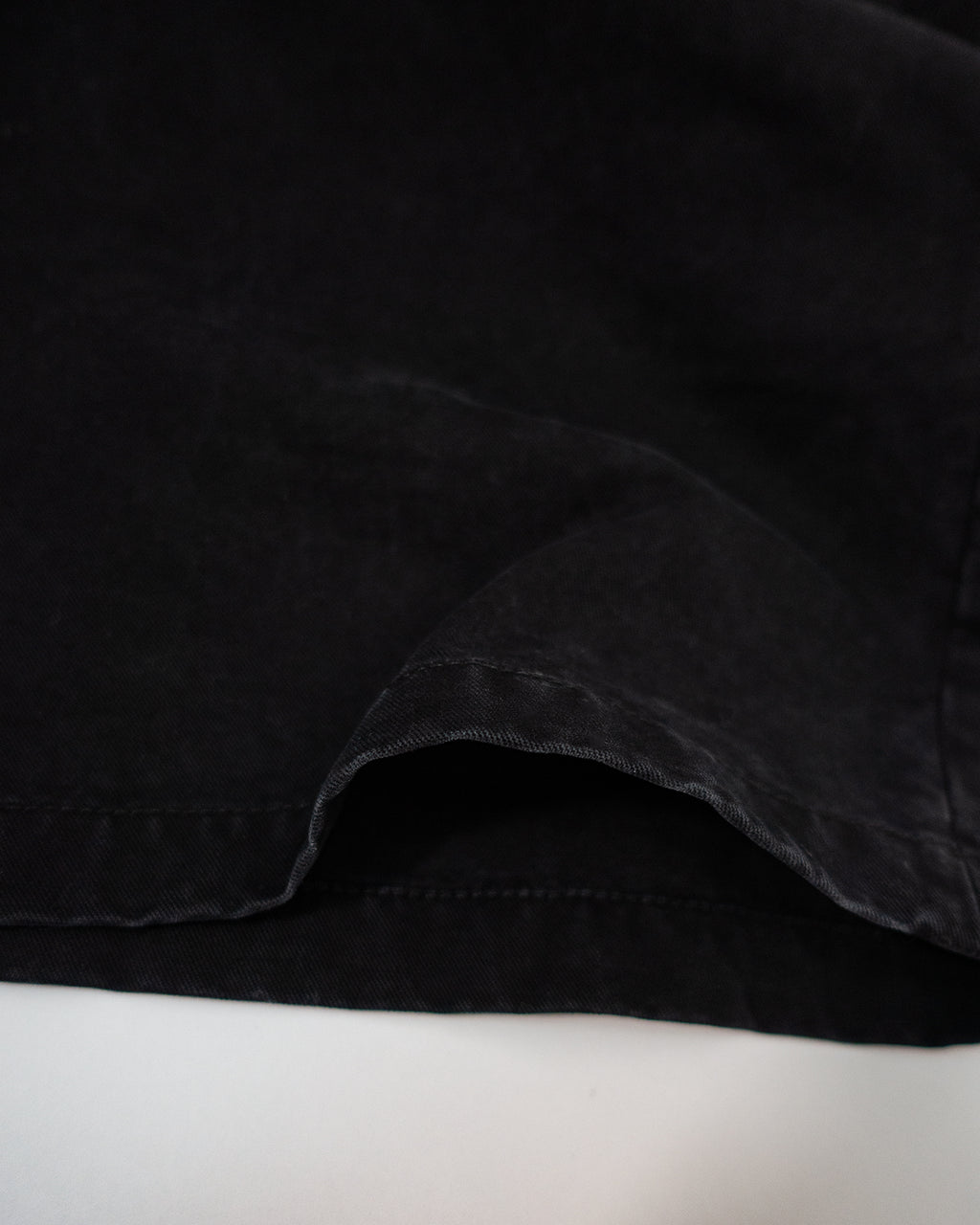 Cotton Chino Belted Wide Tapered 1Tuck Baggy Pants <#black>