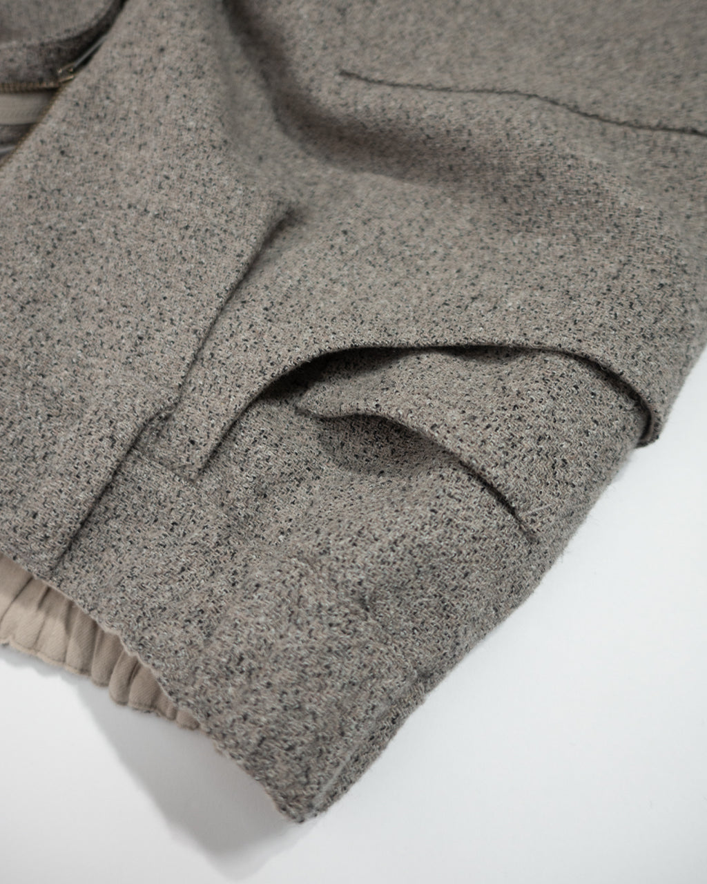 Wool Blend Tweed Double-Knee Painter's Work Pants <#greige>