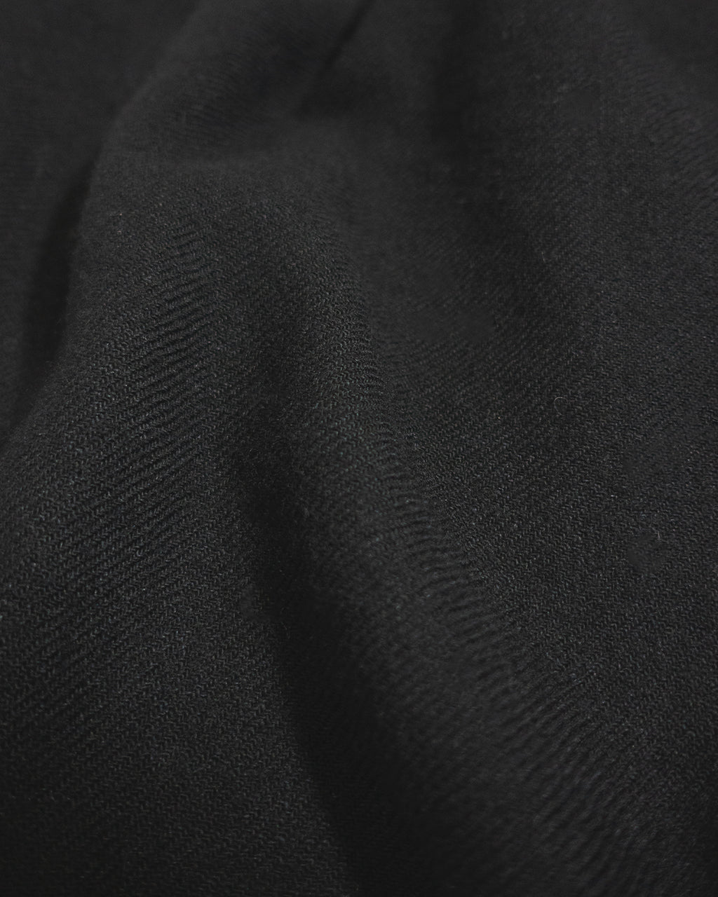 Shetland Wool Linen Crew Neck LS Tuck Rib Pullover <#black>