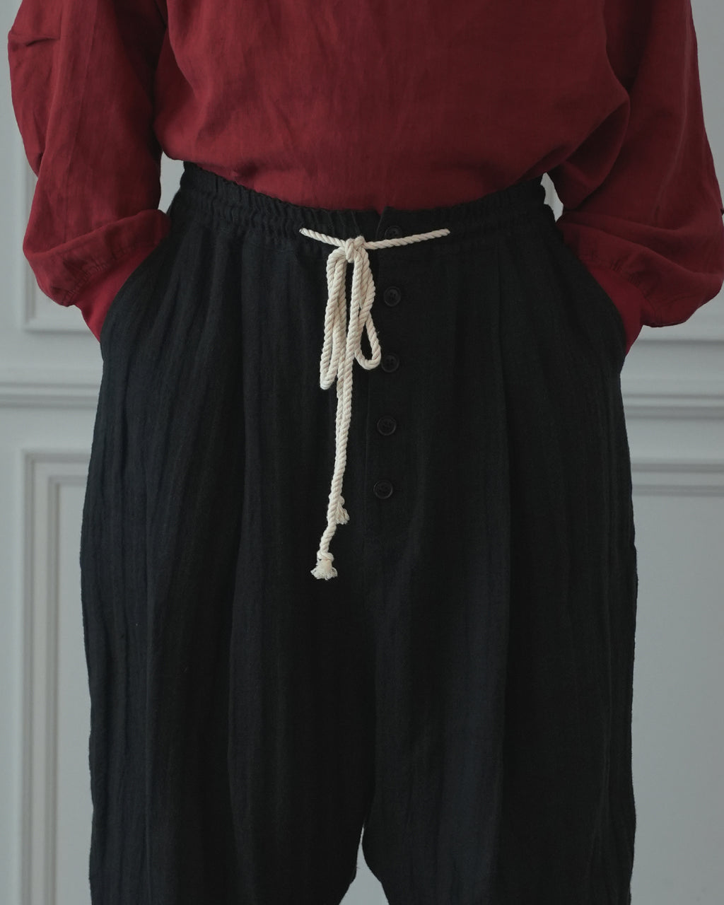 Ankle Length Easy Sarouel Pants.