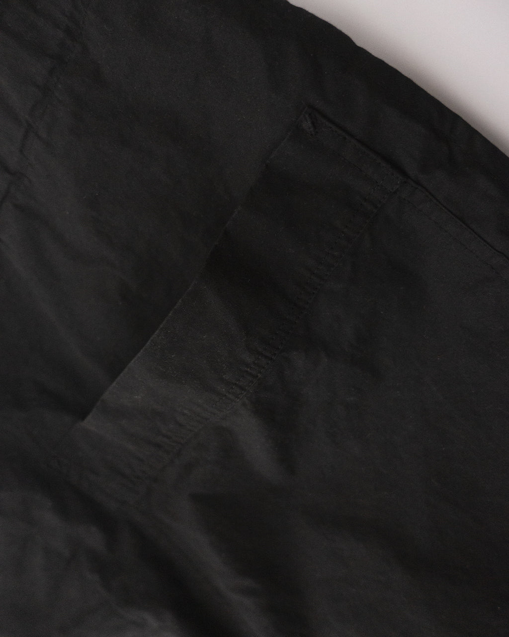 Oiled Wax Washed Moleskin 6-pocket Coverall <#black>