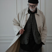 Back Flare A-Line Officer Bal Collar Coat.
