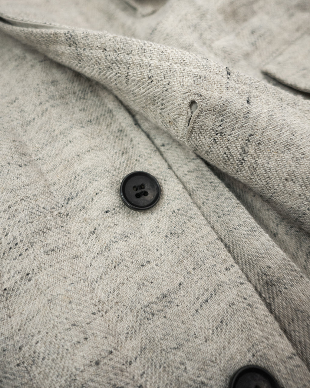 Linen Herringbone M-43 Field Jacket <#heather gray>