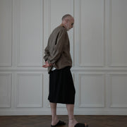 Crew Neck LS Tuck Rib Pullover.