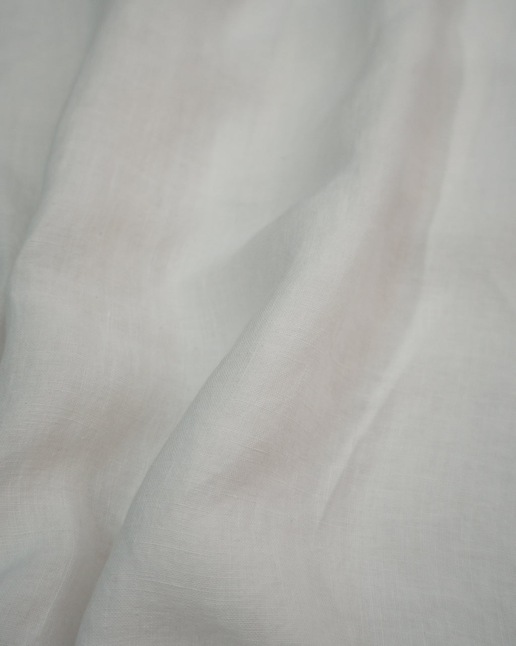 Wash Linen Band Collar Henley Neck Like Half Sleeve Atelier Shirt <#off white>