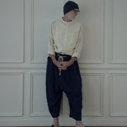 Ankle Length Easy Sarouel Pants.