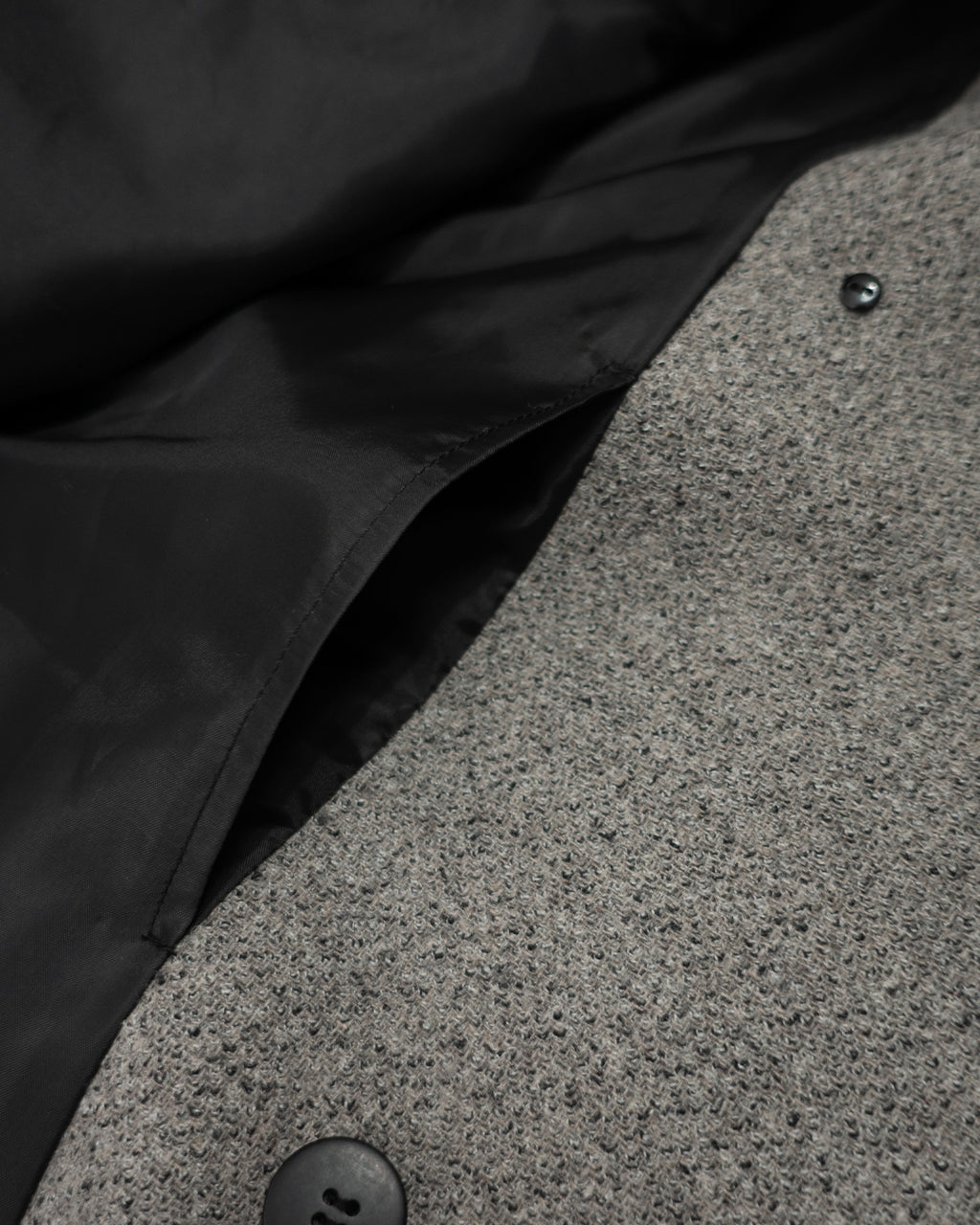 Wool Blend Double-Breasted Long Coat <#greige>