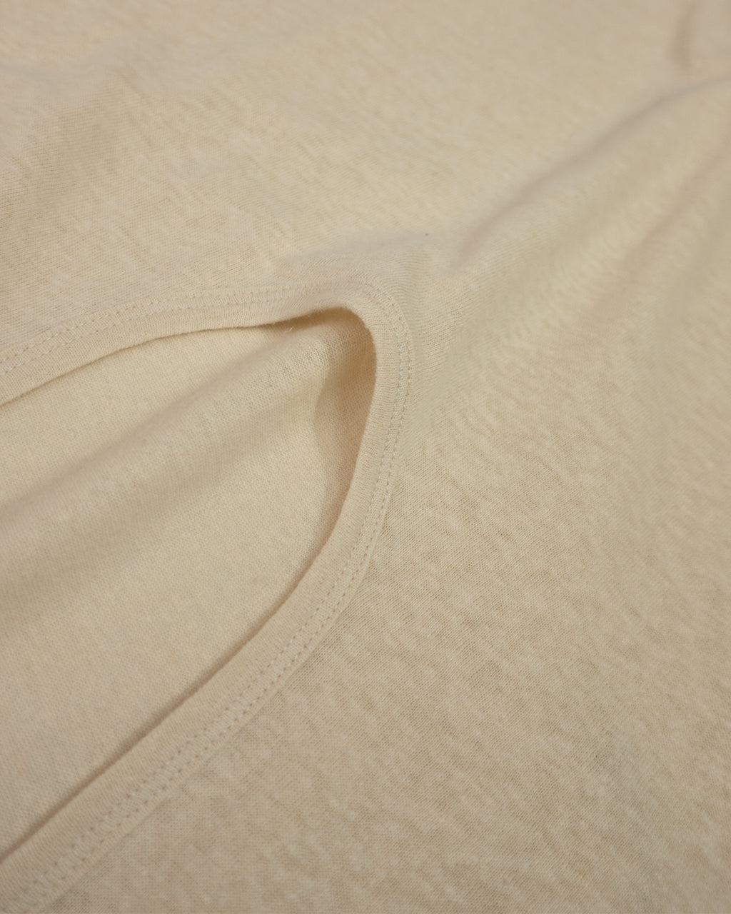 Linen Jersey Inner Layered Front Slit Tank Top <#ivory>