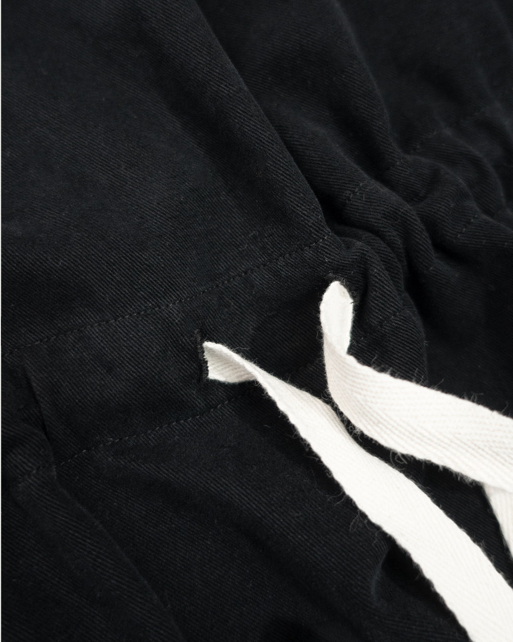Brushed Cotton Flannel Biowash French Anorak Parka <#black>