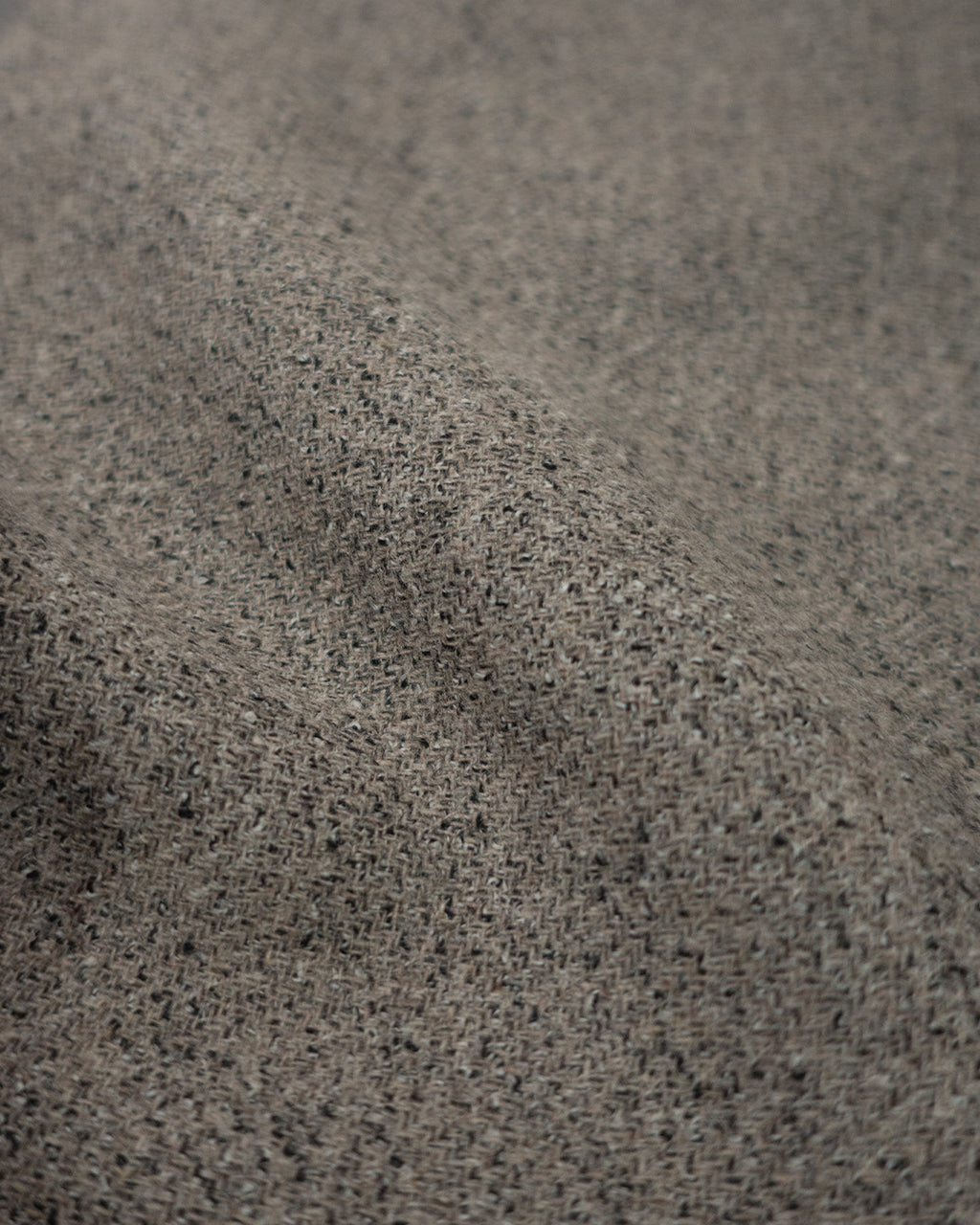 Wool Blend Tweed Back-Open Layered Crew Neck Vest <#greige>