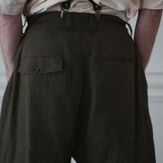 Double Hem Coin Pocket 2Tuck Wide Slacks.