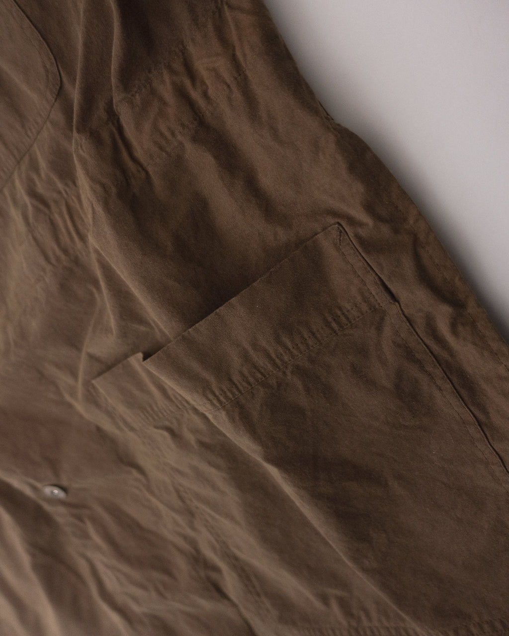 Oiled Wax Washed Moleskin 6-pocket Coverall  <#camel>