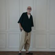 Waffle Russell V Neck 3/4 Sleeve Dolman Knit Pullover.