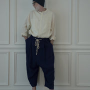 Ankle Length Easy Sarouel Pants.
