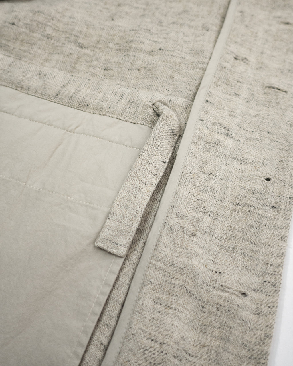 Linen Herringbone M-43 Field Jacket <#heather gray>