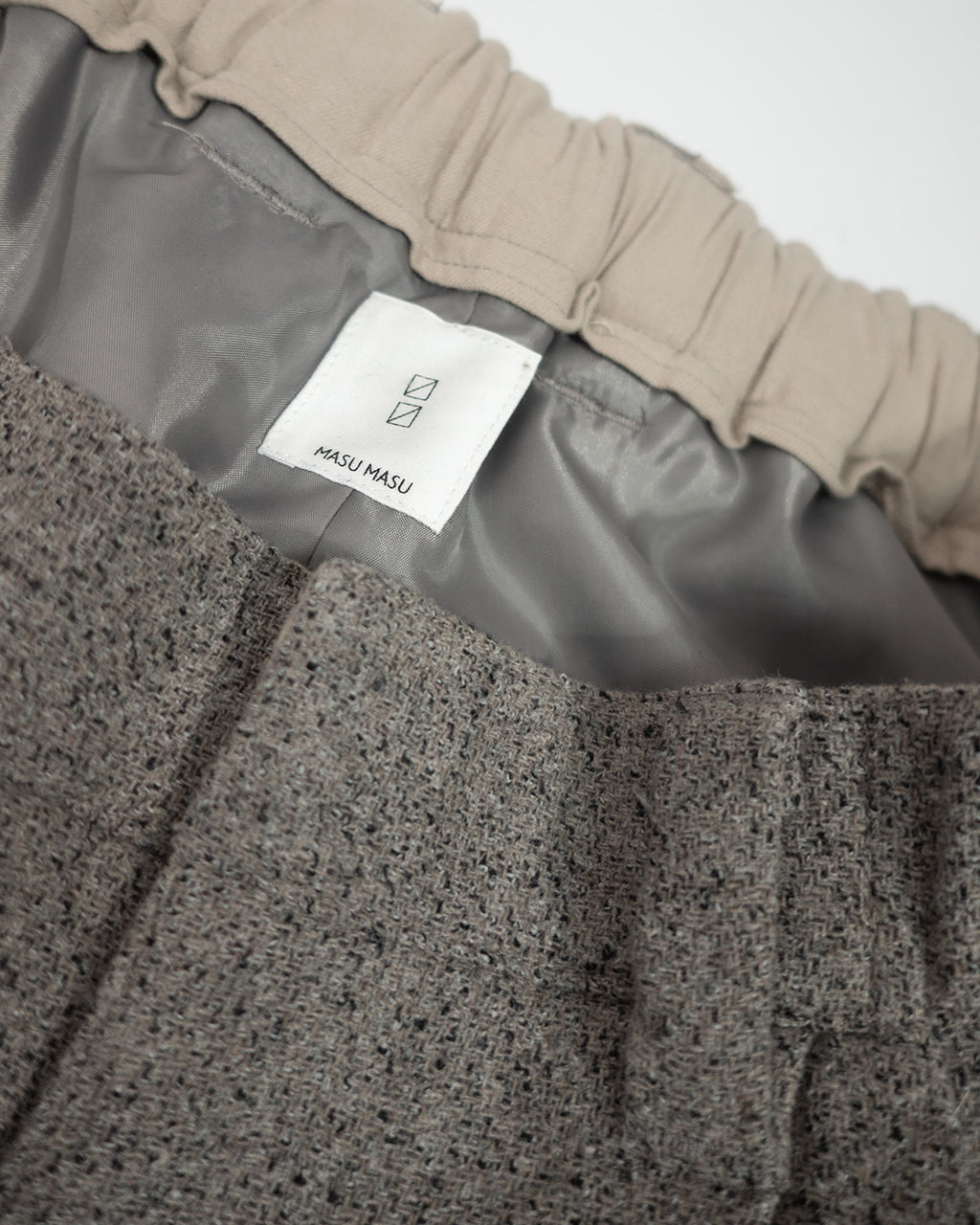Wool Blend Tweed Double-Knee Painter's Work Pants <#greige>