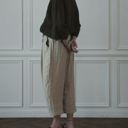 Ankle Length Easy Sarouel Pants.