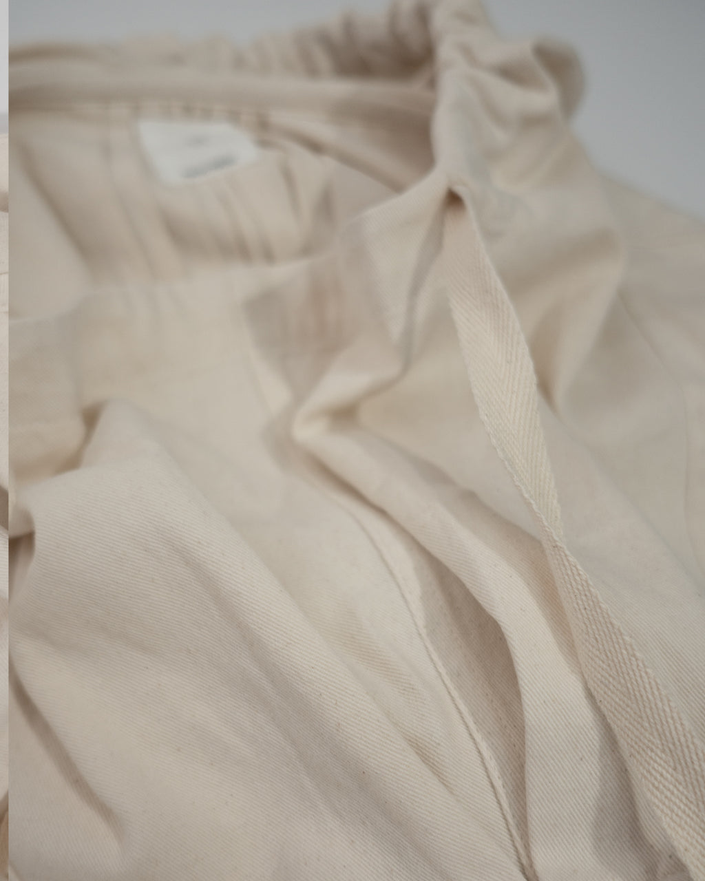 Brushed Cotton Flannel Biowash French Anorak Parka <#ivory>