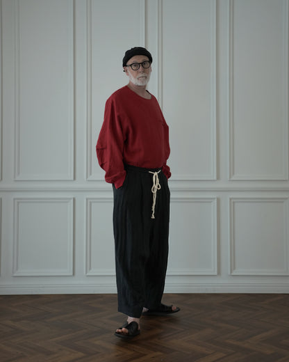 Ankle Length Easy Sarouel Pants〈 000011-14 〉