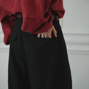 Double Hem Coin Pocket 2Tuck Wide Slacks.