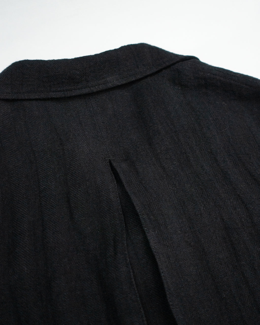 Linen Herringbone M-43 Field Jacket <#black>
