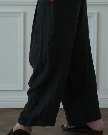 Ankle Length Easy Sarouel Pants〈 000011-14 〉
